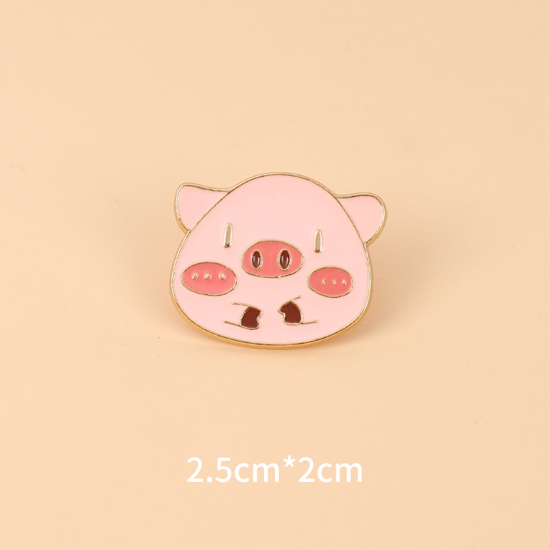 New Cute Cartoon Pink Pig Alloy Animal Brooch Student Clothes Collar Pin Hat Badge, As picture
New Cute Cartoon Pink Pig Alloy Animal Brooch Student Clothes Collar Pin Hat Badge, As picture