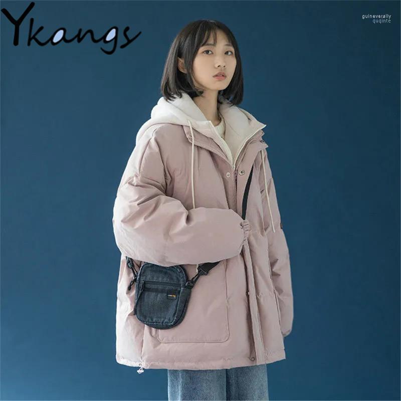 Women's Down & Parkas Harajuku Fake Two-Piece Design Cotton Clothes Preppy Style Sweet Casual Student Jacket Autumn Winter 2022 Women Pink H, Blue
Women's Down & Parkas Harajuku Fake Two-Piece Design Cotton Clothes Preppy Style Sweet Casual Student Jacket Autumn Winter 2022 Women Pink H, Blue