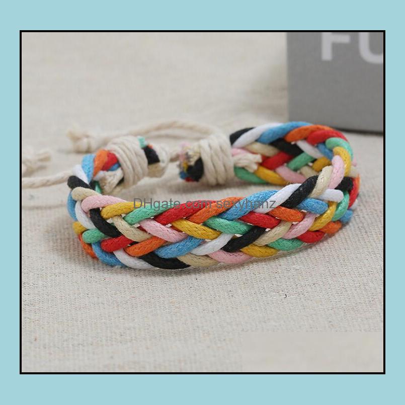 Charm Bracelets Jewelry Hand Weave Colorf Bracelet Adjustable Bangle Cuff Wristband For Women Men Xmas Gift 6 Colors Drop Delivery 2021 L3Yj
Charm Bracelets Jewelry Hand Weave Colorf Bracelet Adjustable Bangle Cuff Wristband For Women Men Xmas Gift 6 Colors Drop Delivery 2021 L3Yj