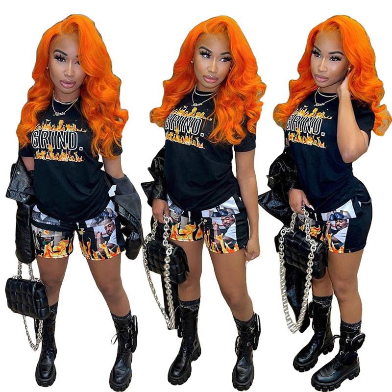 Women' Tracksuits All Black O Nekc Short Sleeve Cool Print Bro And 2 Pieces Set Sexy Tight Club Party TracksuitsWomen
Women' Tracksuits All Black O Nekc Short Sleeve Cool Print Bro And 2 Pieces Set Sexy Tight Club Party TracksuitsWomen
