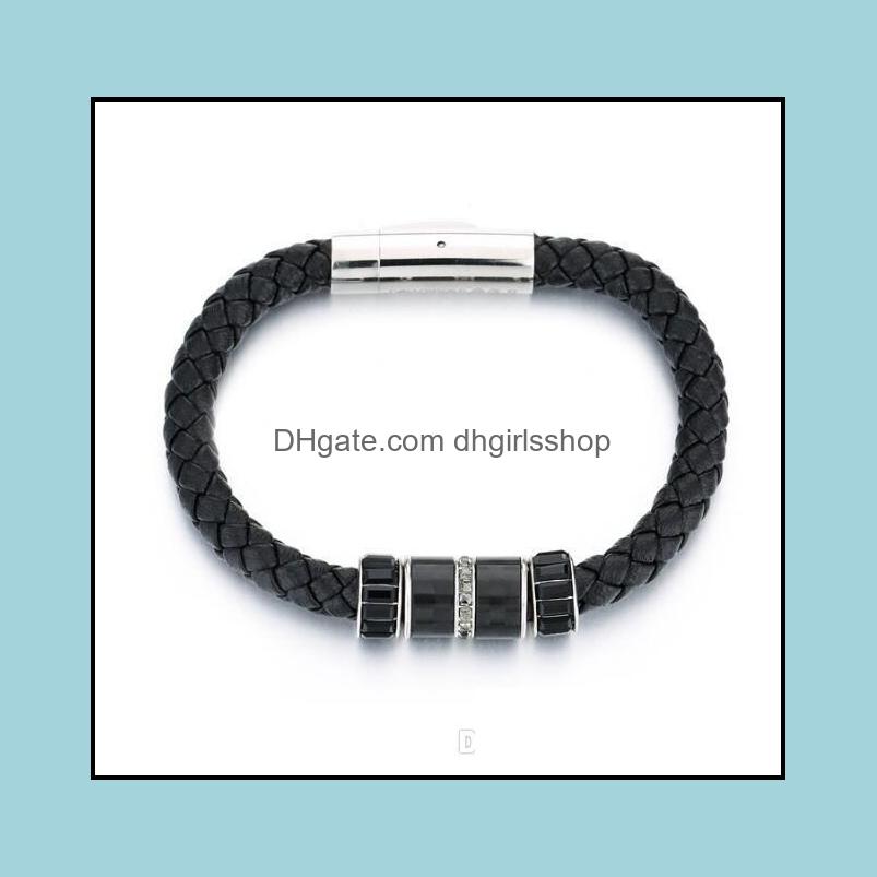 Bangle Bracelets Jewelry 316L Titanium Steel Men Magnetic Buckle Leather Braid Bracelet For Man Women Charm Jewel Drop Dhfzt
Bangle Bracelets Jewelry 316L Titanium Steel Men Magnetic Buckle Leather Braid Bracelet For Man Women Charm Jewel Drop Dhfzt