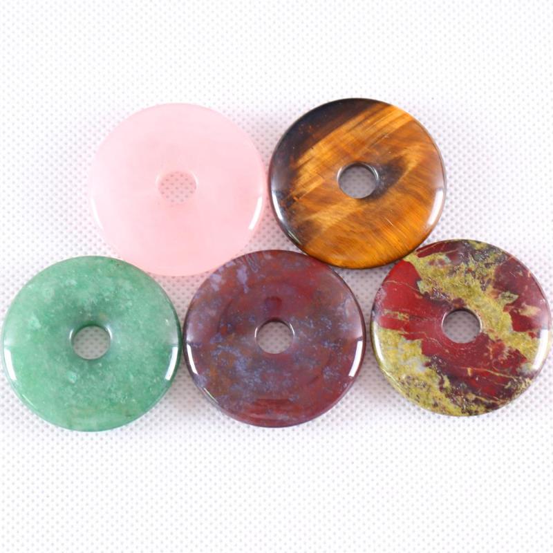 Pendant Necklaces Natural Stone Donut Necklace 40mm Round Circle Healing Gold Tiger Eye Pink Crystal Bead For Women Men Jewelry Gift 1Pcs
Pendant Necklaces Natural Stone Donut Necklace 40mm Round Circle Healing Gold Tiger Eye Pink Crystal Bead For Women Men Jewelry Gift 1Pcs