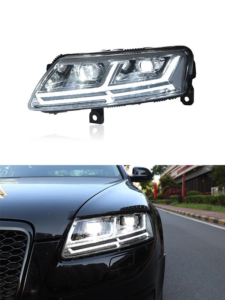 High Beam Lens Headlamp For AUDI LED Headlight 2004-2011 A6 LED Daytime Lights Dynamic Turn Signal Driving Light