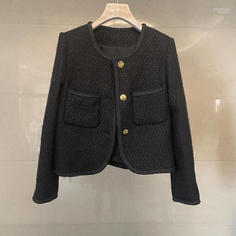 Women' Jackets 2022 Tweed Winter Coat Women O-neck Single-breasted Tassel Slim Plaid Short For Outwear Long Sleeve Jacket, Picture color
Women' Jackets 2022 Tweed Winter Coat Women O-neck Single-breasted Tassel Slim Plaid Short For Outwear Long Sleeve Jacket, Picture color
