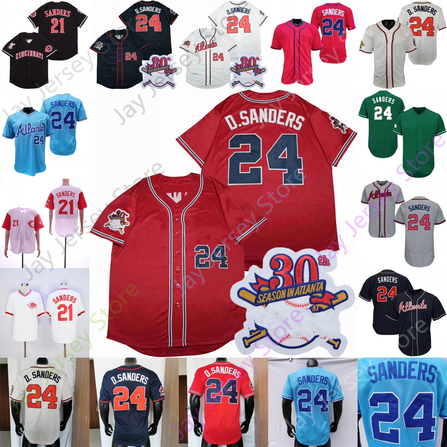 Deion Sanders Jersey 21 24 Vintage Black Cream Grey Navy Red Cooperstown Baby Blue Pullover Pinstripe Size S-3XL, Grey fans
Deion Sanders Jersey 21 24 Vintage Black Cream Grey Navy Red Cooperstown Baby Blue Pullover Pinstripe Size S-3XL, Grey fans