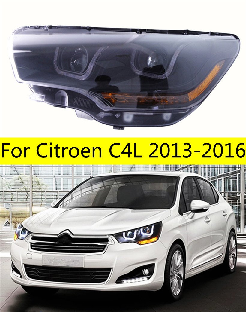 High Beam Head Lights for Citroen C4L 20 13-20 16 LED Turn Signal Front Lamp Fog Headlights