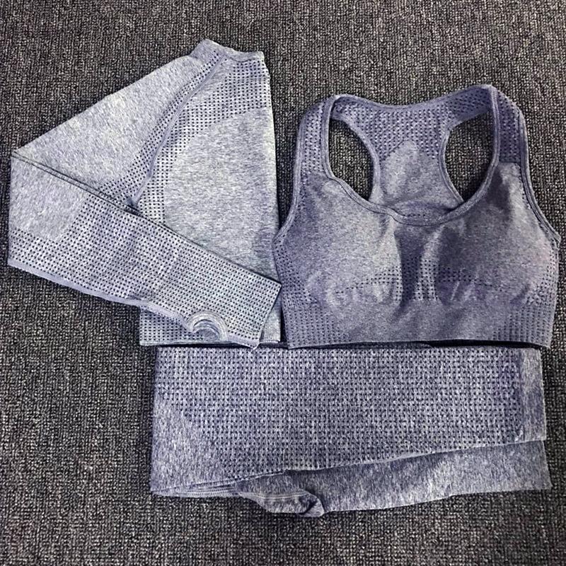 Yoga Outfit Women 3 Pcs Sports Suits Set Sets Gym Fitness Athletic Pants Sportswear Leggings Shirt Bra Seamless ActiveYoga, Black
Yoga Outfit Women 3 Pcs Sports Suits Set Sets Gym Fitness Athletic Pants Sportswear Leggings Shirt Bra Seamless ActiveYoga, Black