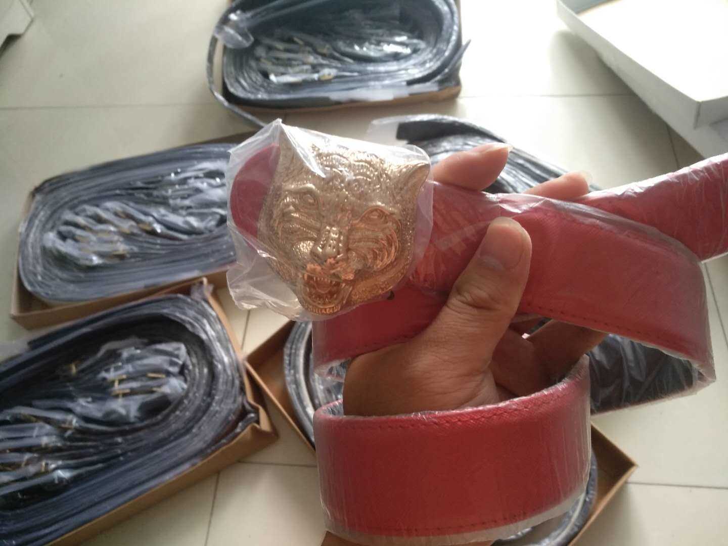 Belt Belts For Men 2022 Copper Black Gold Silver Senior Tiger Head Buckle Belt Fashion Leather Casual Women Men Belt