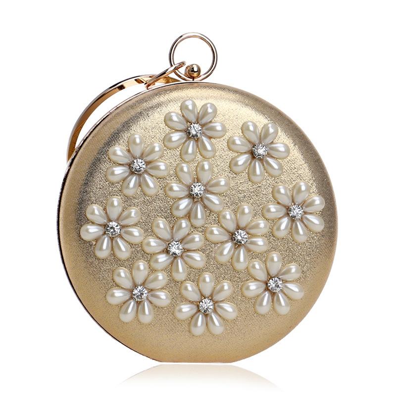 Evening Bags Arrival Flower Beaded Women Clutch Diamonds Metal Circular Chain Shoulder Handbags Mixed Color Bag YM1204Evening, Black
Evening Bags Arrival Flower Beaded Women Clutch Diamonds Metal Circular Chain Shoulder Handbags Mixed Color Bag YM1204Evening, Black