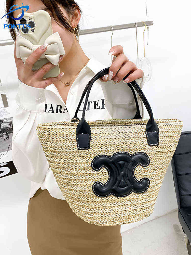 Summer Woven Vegetable Basket Bag Arc De Triomphe Straw Bucket Bag Luxury Fashion Handbag Shoulder Messenger Bags for Women Girl, Heart
Summer Woven Vegetable Basket Bag Arc De Triomphe Straw Bucket Bag Luxury Fashion Handbag Shoulder Messenger Bags for Women Girl, Heart