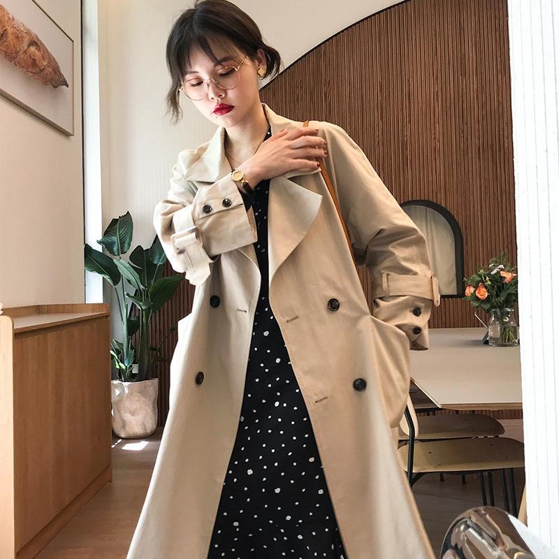Women' Trench Coats Thinyfull Spring Antumn Double Breasted Long Women Sleeve Turn-down Collar Girls Casual Clothes Female, Mv934
Women' Trench Coats Thinyfull Spring Antumn Double Breasted Long Women Sleeve Turn-down Collar Girls Casual Clothes Female, Mv934