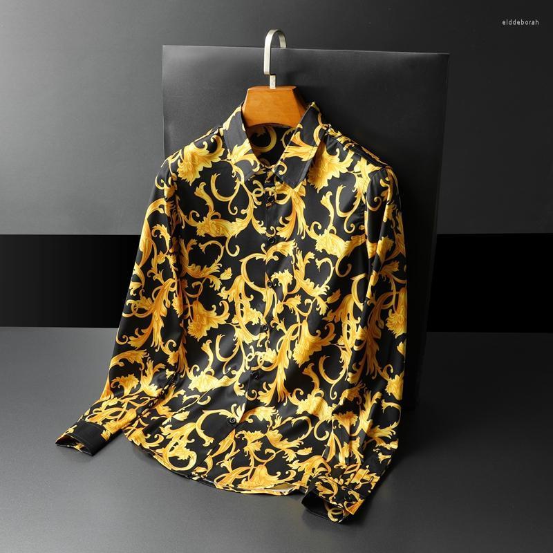 Men's Casual Shirts Spring Classic Style Pattern Trend Fashion Men's Slim Long-sleeved Shirt Nightclub Dance Party ShirtMen's MenMen's E, Yellow
Men's Casual Shirts Spring Classic Style Pattern Trend Fashion Men's Slim Long-sleeved Shirt Nightclub Dance Party ShirtMen's MenMen's E, Yellow