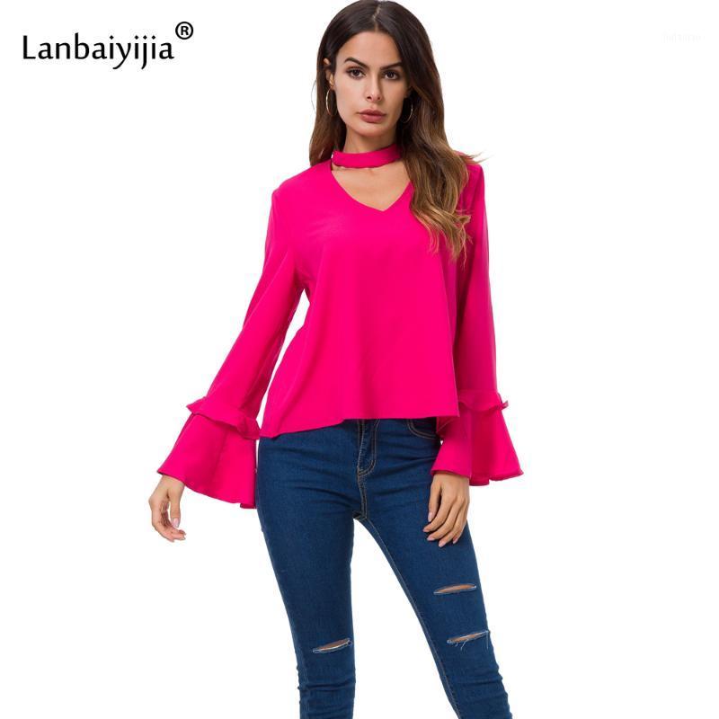Lanbaiyijia Halter Collar Long Flare Sleeve Summer Blouse Women Shirt Office Lady 2022 Arrival Fashion Brand Shirts Women' Blouses, Mei red
Lanbaiyijia Halter Collar Long Flare Sleeve Summer Blouse Women Shirt Office Lady 2022 Arrival Fashion Brand Shirts Women' Blouses, Mei red