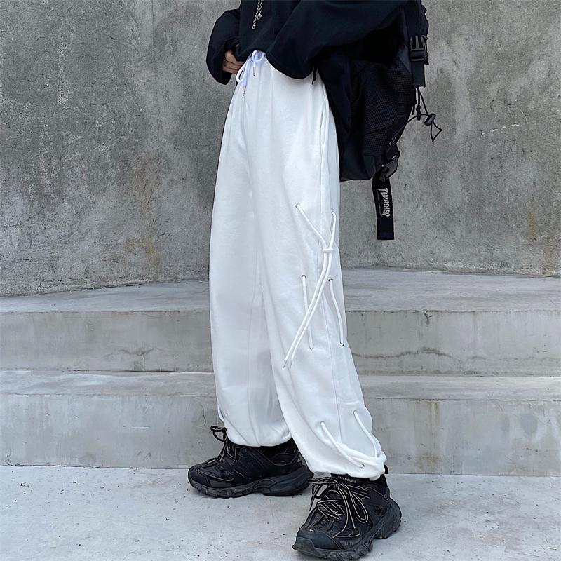 Men's Pants Harajuku Loose Sports Casual Solid Cotton Straight Women European And American High Street Drawstring Sweat TrousersMen's, Black
Men's Pants Harajuku Loose Sports Casual Solid Cotton Straight Women European And American High Street Drawstring Sweat TrousersMen's, Black