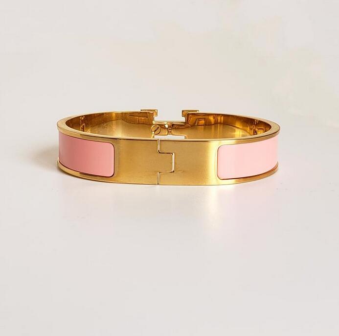 fashion jewelry men women bracelets classics orange high quality design bangle stainless steel gold buckle