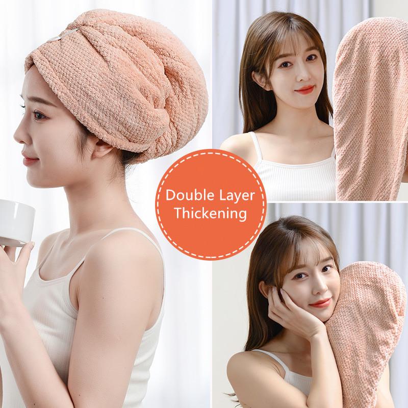 Towel Women Hair Drying Hat Quick-dry Cap Bath Microfiber Double-Deck Super Absorption Turban DryCap, Pink
Towel Women Hair Drying Hat Quick-dry Cap Bath Microfiber Double-Deck Super Absorption Turban DryCap, Pink