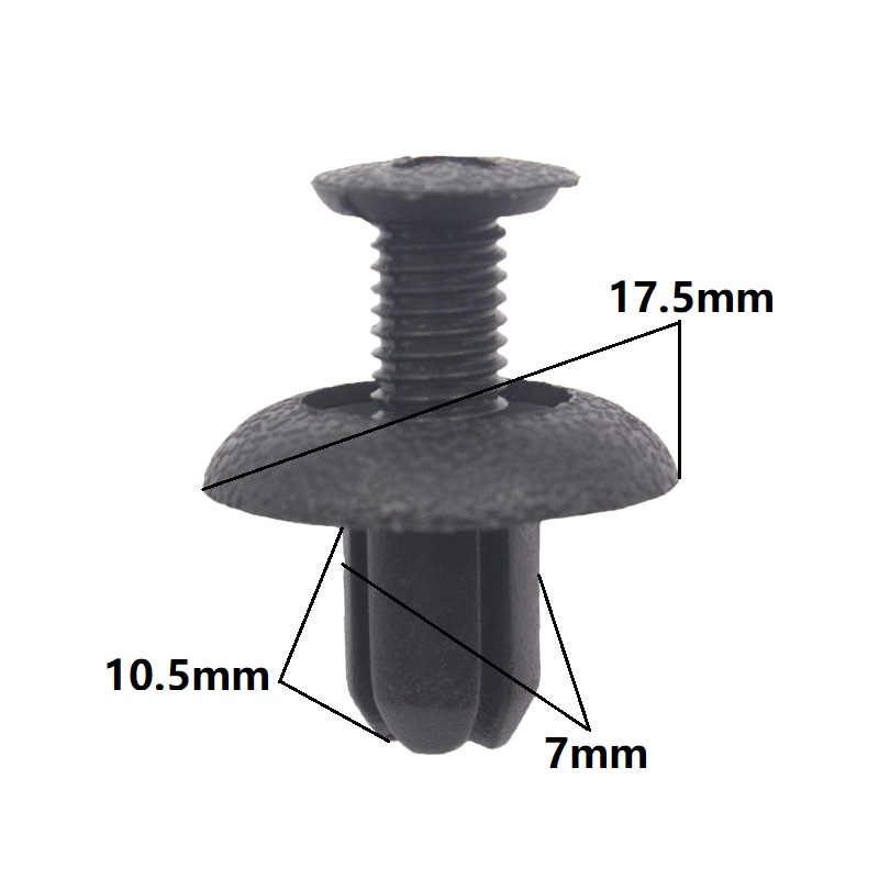 Auto Plastic Black Door Lined Fender Trim Retainer Screw Push in Expansive Fastener Rivet Clips For Toyota Hyundai
Auto Plastic Black Door Lined Fender Trim Retainer Screw Push in Expansive Fastener Rivet Clips For Toyota Hyundai