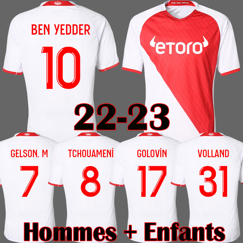 2022 2023 AS Monaco BEN YEDDER Soccer Jerseys BOADU GOLOVIN 22 23 maillot de foot VOLLAND GELSON Flocage JORGE Men Kids GEUBBELS Football Shirt wear, Kids home
2022 2023 AS Monaco BEN YEDDER Soccer Jerseys BOADU GOLOVIN 22 23 maillot de foot VOLLAND GELSON Flocage JORGE Men Kids GEUBBELS Football Shirt wear, Kids home