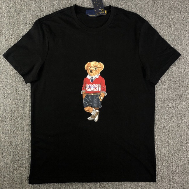 Wholesale round neck short sleeve T-shirt 2022 summer new men and women couple models RL bear print Washed cotton T-shirt
Wholesale round neck short sleeve T-shirt 2022 summer new men and women couple models RL bear print Washed cotton T-shirt