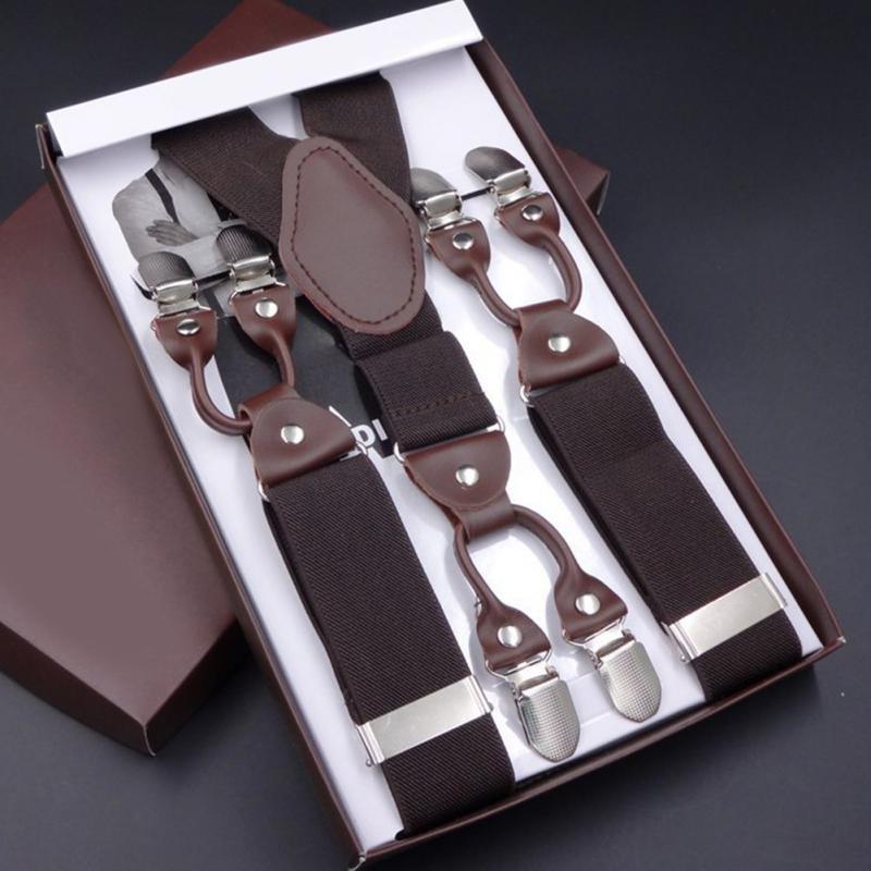 Suspenders Fashion Men 6 Clips-on Braces Vintage Mens Suspender For Trousers Husband Male Suspensorio Skirt 115cm
Suspenders Fashion Men 6 Clips-on Braces Vintage Mens Suspender For Trousers Husband Male Suspensorio Skirt 115cm