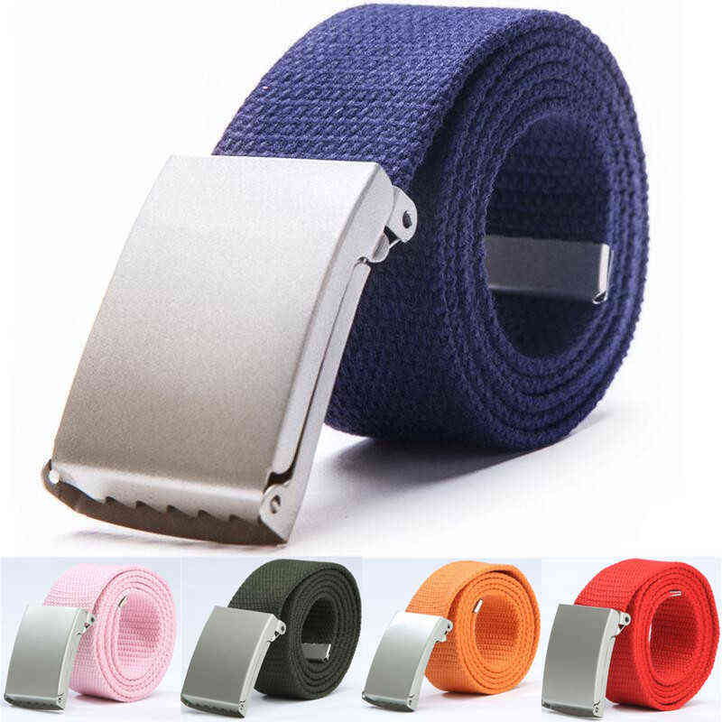 Mens Belts Fashion New Unisex Trousers Belts Canvas Belt Breathable Outdoor Tactical For Jeans Adjustable Waist Belt 140cm Y220419, Black
Mens Belts Fashion New Unisex Trousers Belts Canvas Belt Breathable Outdoor Tactical For Jeans Adjustable Waist Belt 140cm Y220419, Black