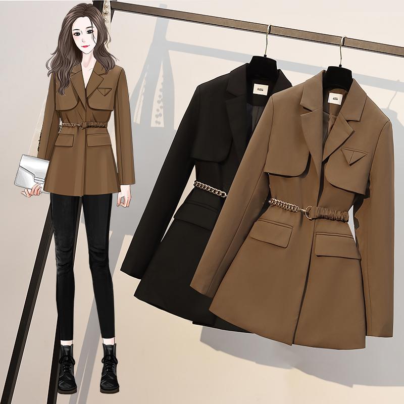 Women's Suits & Blazers Chic Trench Coat Women Spring Autumn Windbreaker Jacket Female Long Sleeves Belt Blazer Vintage Outwear Ladies Cardi, Khaki jacket
Women's Suits & Blazers Chic Trench Coat Women Spring Autumn Windbreaker Jacket Female Long Sleeves Belt Blazer Vintage Outwear Ladies Cardi, Khaki jacket