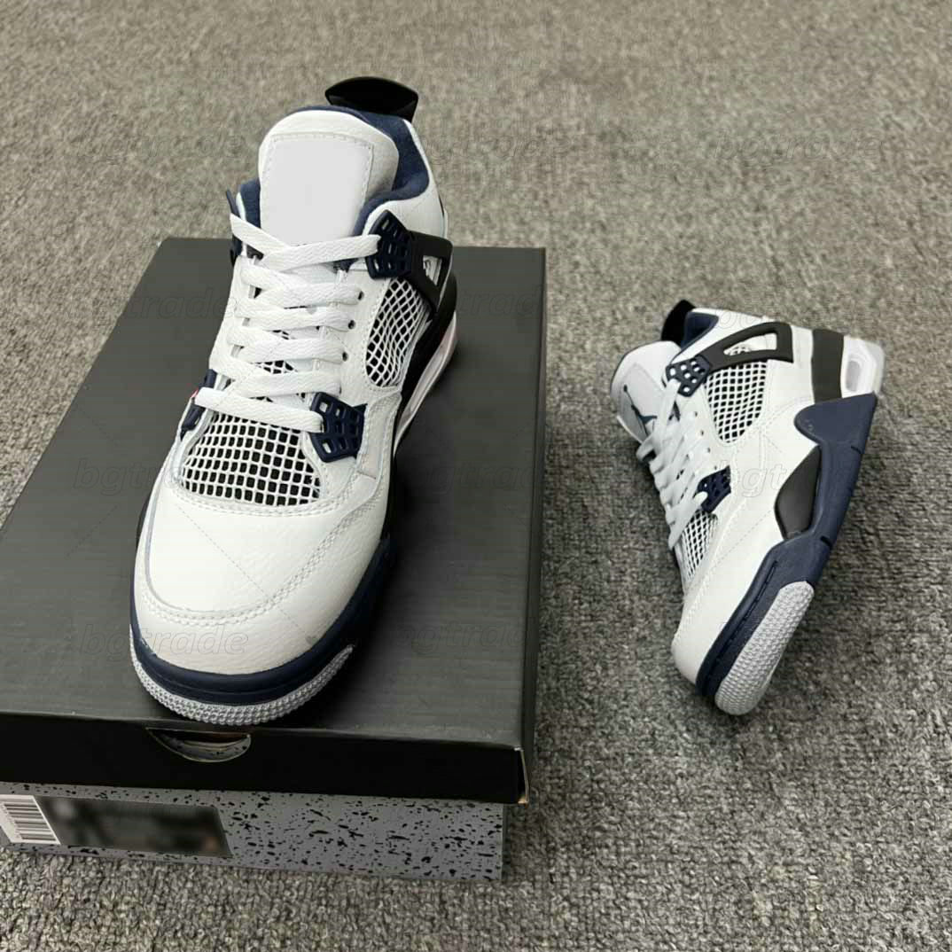 Classic 4s Mens Retro Basketball Shoes Jumpman 4 High Black White Blue Sneakers Designers Midnight Navy Mocha Sports Trainers
Classic 4s Mens Retro Basketball Shoes Jumpman 4 High Black White Blue Sneakers Designers Midnight Navy Mocha Sports Trainers