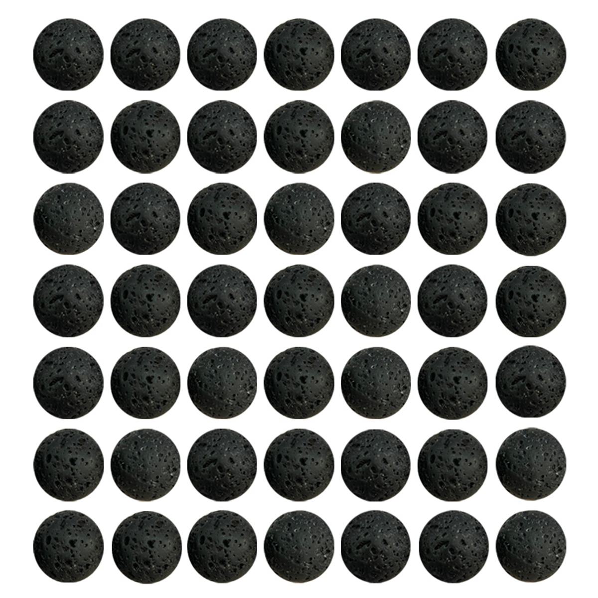 Loose 8MM Natural Rock Lava Stone Round Beads For Making Jewelry Necklace Bracelet Earrings Rings Craft Healing Raw Volcanic Gemstone Quartz Wholesale