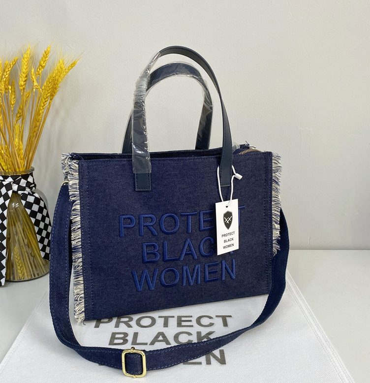 New Bags Women's Denim Cloth Bag Shoulder Messenger Bag Embroidered Letter Tote Bag 
New Bags Women's Denim Cloth Bag Shoulder Messenger Bag Embroidered Letter Tote Bag