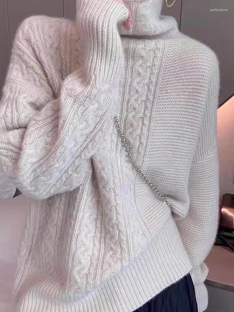 Women' Sweaters Cashmere Sweater Women' Turtleneck Thickened Cable Bottoming Shirt Loose Lazy Knitted Autumn And Winter FashioWomen, Camel
Women' Sweaters Cashmere Sweater Women' Turtleneck Thickened Cable Bottoming Shirt Loose Lazy Knitted Autumn And Winter FashioWomen, Camel
