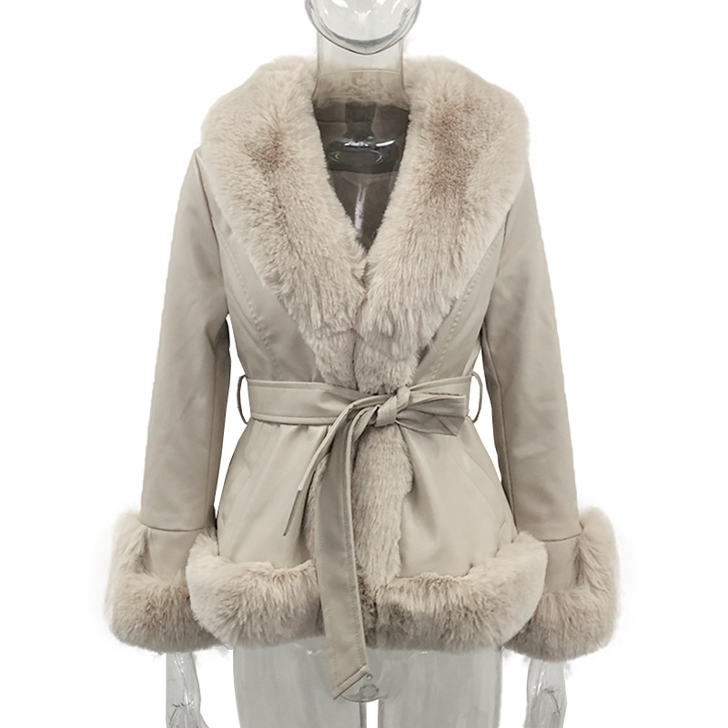 2022 Winter Faux Fur PU Leather Short Jackets Women Fashion Coats Elegant Pockets Thick Warm Female Jackets + Belt For Mother's Days Gift, Black
2022 Winter Faux Fur PU Leather Short Jackets Women Fashion Coats Elegant Pockets Thick Warm Female Jackets + Belt For Mother's Days Gift, Black