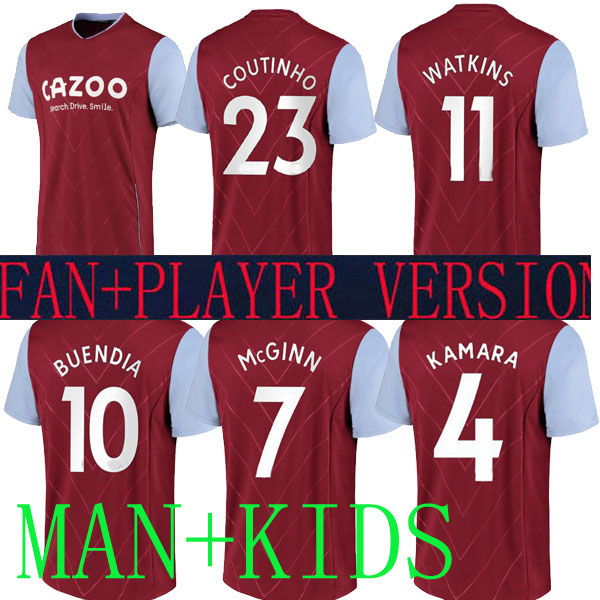 2022 2023 Aston Villaes WATKINS BUENDIA Soccer Jerseys 22 23 Home away McGINN EL GHAZI WESLEY DOUGLAS LUIZ MINGS KONSA CASH M.TREZEGUET Football shirts COUTINHO RED, Home man 1
2022 2023 Aston Villaes WATKINS BUENDIA Soccer Jerseys 22 23 Home away McGINN EL GHAZI WESLEY DOUGLAS LUIZ MINGS KONSA CASH M.TREZEGUET Football shirts COUTINHO RED, Home man 1