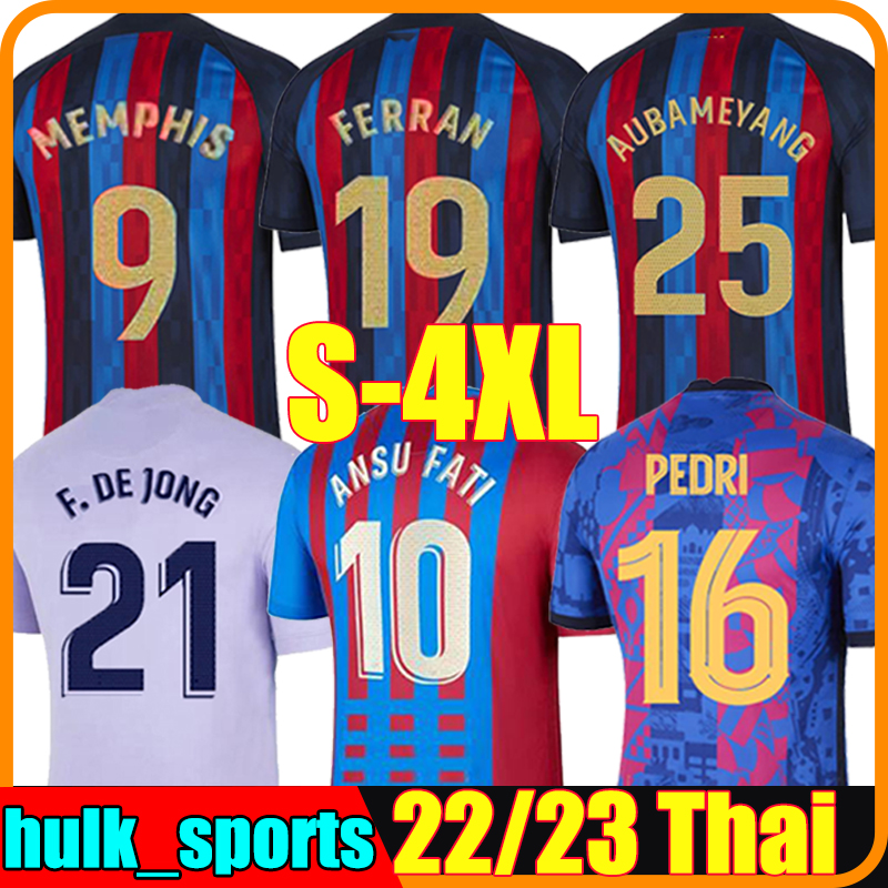4XL ANSU FATI 22/23 Camisetas de football soccer jerseys MEMPHIS PEDRI Kun Aguero ADAMA FERRAN 2022 2023 GRIEZMANN F. DE JONG DEST shirt men kids kit uniforms, 21-22 away +5
4XL ANSU FATI 22/23 Camisetas de football soccer jerseys MEMPHIS PEDRI Kun Aguero ADAMA FERRAN 2022 2023 GRIEZMANN F. DE JONG DEST shirt men kids kit uniforms, 21-22 away +5
