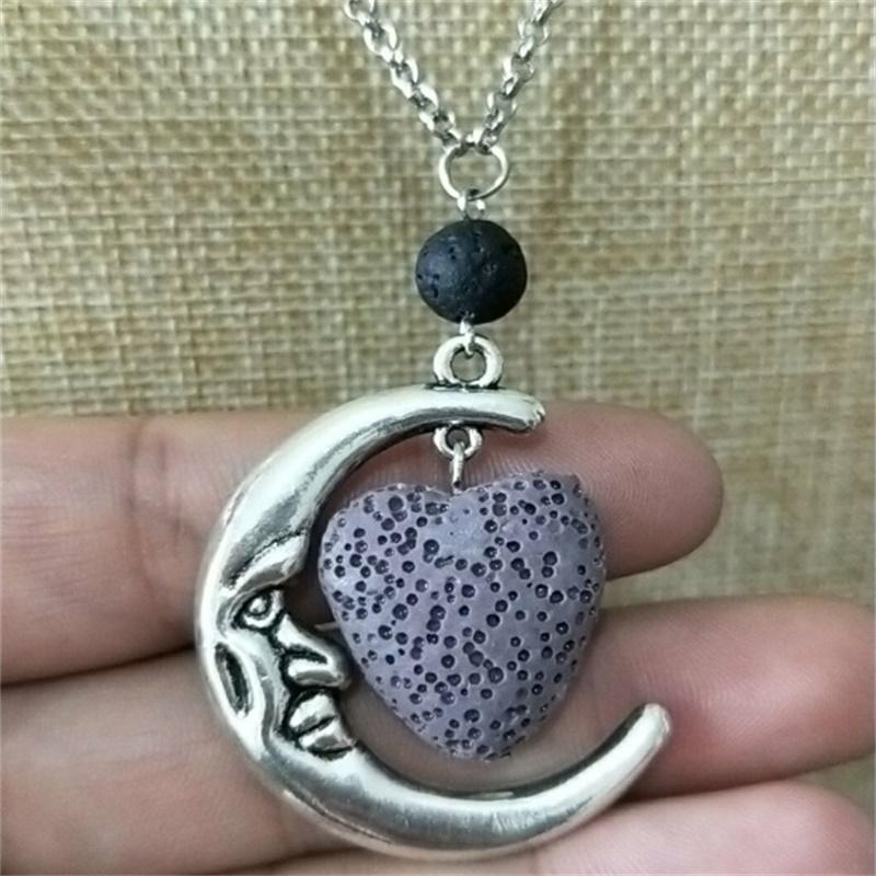 Pendant Necklaces Colorful Heart Lava Stone Aroma Essential Oil Diffuser Necklace Jewelry Crescent Moon NecklacePendant PendantPendant
Pendant Necklaces Colorful Heart Lava Stone Aroma Essential Oil Diffuser Necklace Jewelry Crescent Moon NecklacePendant PendantPendant