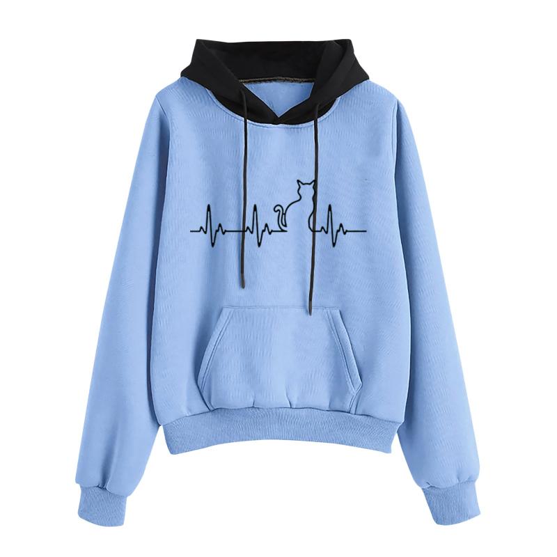 Women' Hoodies & Sweatshirts Harajuku Hoodie Fashion Hooded Sweatshirt Women Streetwear Autumn Winter Casual Long Sleeve Pocket Pullover To, Blue
Women' Hoodies & Sweatshirts Harajuku Hoodie Fashion Hooded Sweatshirt Women Streetwear Autumn Winter Casual Long Sleeve Pocket Pullover To, Blue