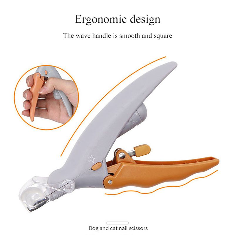 Professional Clipper Scissors Dog Cat Toe Claw Clippers Scissor LED Light Nail Trimmer for Animals Pet 220423