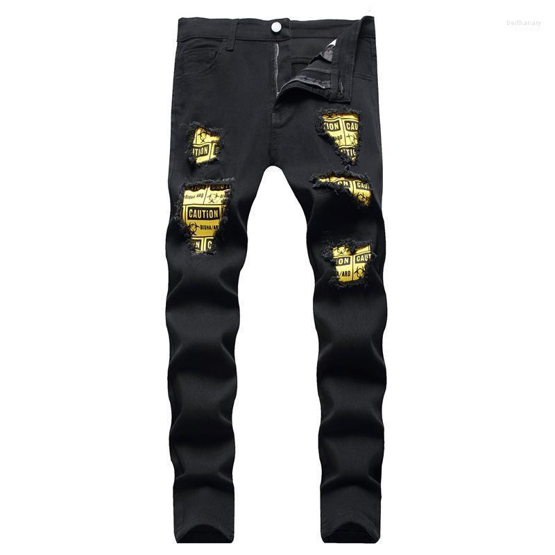Men' Jeans Men Street Style Ripped Personalized Printed Patch Skinny Male Stylish Holes Distressed Jogging Pencil Denim PantsMen' Bert22, 8222
Men' Jeans Men Street Style Ripped Personalized Printed Patch Skinny Male Stylish Holes Distressed Jogging Pencil Denim PantsMen' Bert22, 8222