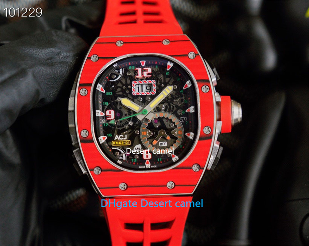 Automatic mechanical transparent Wristwatch carbon fiber case skeleton watch sapphire waterproof wine bucket watch high quality rubber strap men's Watches-R6
Automatic mechanical transparent Wristwatch carbon fiber case skeleton watch sapphire waterproof wine bucket watch high quality rubber strap men's Watches-R6