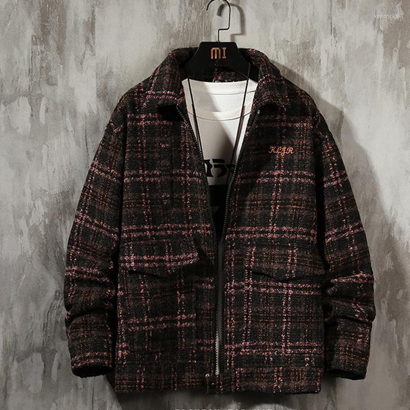 Men' Wool & Blends HziriP Autumn And Winter 2022 Lapel Loose Woolen Plaid Embroidered Oversize Jacket Thick Coat Double Pockets Chic Kend22, Khaki
Men' Wool & Blends HziriP Autumn And Winter 2022 Lapel Loose Woolen Plaid Embroidered Oversize Jacket Thick Coat Double Pockets Chic Kend22, Khaki