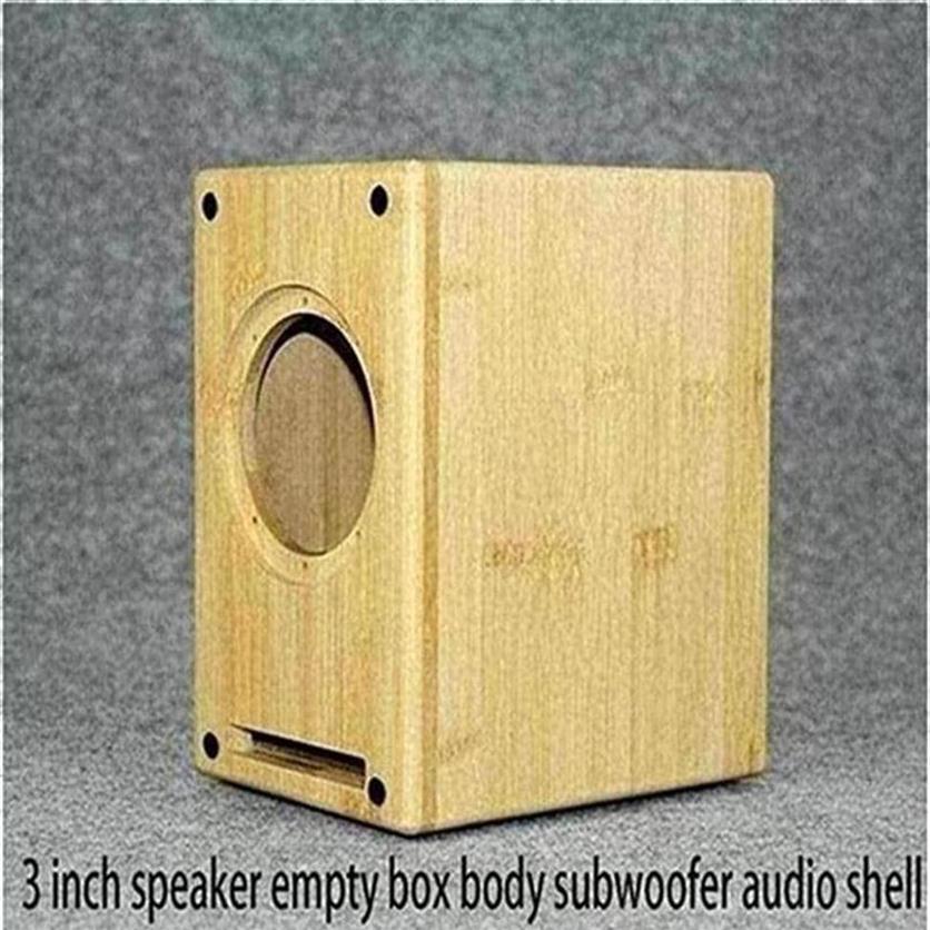 

Computer Speakers 3 Inch Speaker Empty Box Solid Wood DIY Audio Shell Bookshelf Labyrinth221z274S