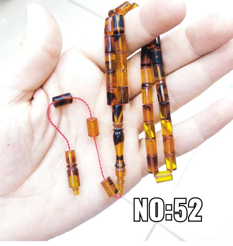 

Other Male 33 Beads Natural Rectangle Cut Amber Prayer Rosary Press Fire Tesbeah Turkish Made 52 Kinds Of Color Options SML01Other