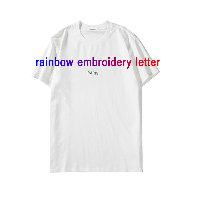2022 summer Mens T Shirts Designer luxury womens classic broken letter rainbow paris embroidery print t shirt cotton t-shirt casual tshirt tops tee 2NHQ
2022 summer Mens T Shirts Designer luxury womens classic broken letter rainbow paris embroidery print t shirt cotton t-shirt casual tshirt tops tee 2NHQ