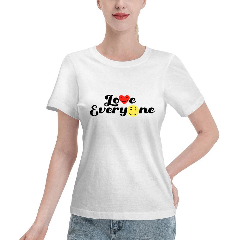 Women' T-Shirt Love Everyone 2022 Womens Brand Clothing Summer Women T Shirt Short Sleeve O-neck Casual Funny Black Tops Tees Female Ladies, 14
Women' T-Shirt Love Everyone 2022 Womens Brand Clothing Summer Women T Shirt Short Sleeve O-neck Casual Funny Black Tops Tees Female Ladies, 14