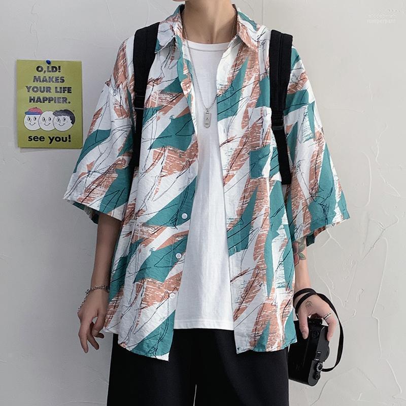 Summer Flower Shirt Men Fashion Print Casual Loose Hawaiian Blouse Streetwear Wild Short Sleeve Party Beach Club Men' Shirts Eldd22, Blue
Summer Flower Shirt Men Fashion Print Casual Loose Hawaiian Blouse Streetwear Wild Short Sleeve Party Beach Club Men' Shirts Eldd22, Blue