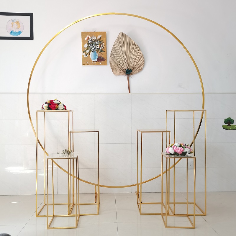 5pcs 7pcs Shiny Gold Wedding Decoration Outdoor Lawn Flower Plinths Table Aisle Iron Circle Birthday Party Arch Backdrops For Balloon Sash Toys Crafts Floral Rack
5pcs 7pcs Shiny Gold Wedding Decoration Outdoor Lawn Flower Plinths Table Aisle Iron Circle Birthday Party Arch Backdrops For Balloon Sash Toys Crafts Floral Rack