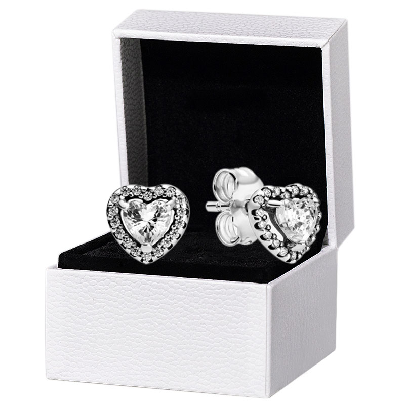 Elevated Heart Stud Earrings Original box for Pandora 925 Sterling Silver Wedding Earring
Elevated Heart Stud Earrings Original box for Pandora 925 Sterling Silver Wedding Earring