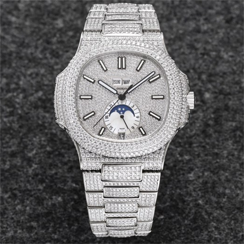 R8 5726/1A-014 Montre de luxe Diamond watch men watches 40.5mm original 324 S QA LU 24H/303 Automatic machine movement babysbreath Wristwatches, As picture
R8 5726/1A-014 Montre de luxe Diamond watch men watches 40.5mm original 324 S QA LU 24H/303 Automatic machine movement babysbreath Wristwatches, As picture