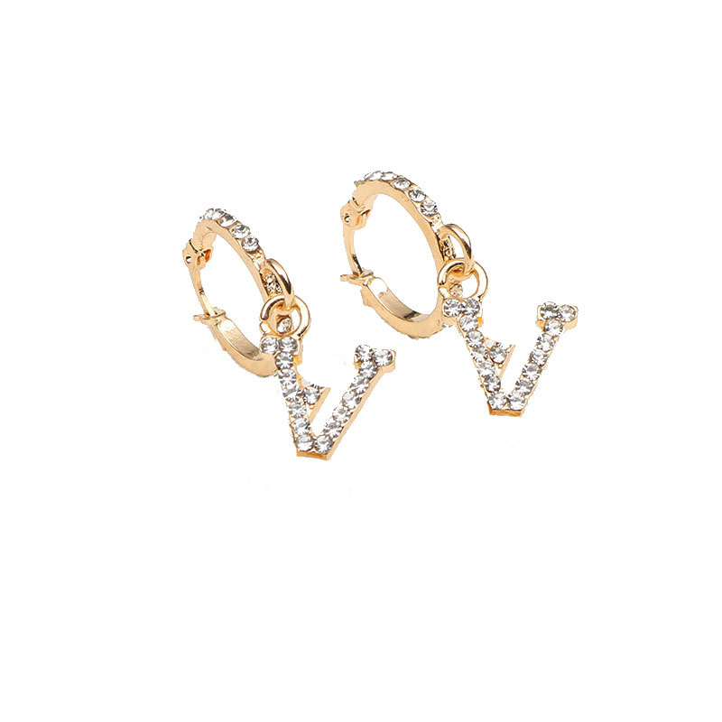 Stud Charm 18K gold plated 925 silver luxury designer alphabet geometric Women's round crystal rhinestone pearl DGearrings wedding party jewelry-1
Stud Charm 18K gold plated 925 silver luxury designer alphabet geometric Women's round crystal rhinestone pearl DGearrings wedding party jewelry-1