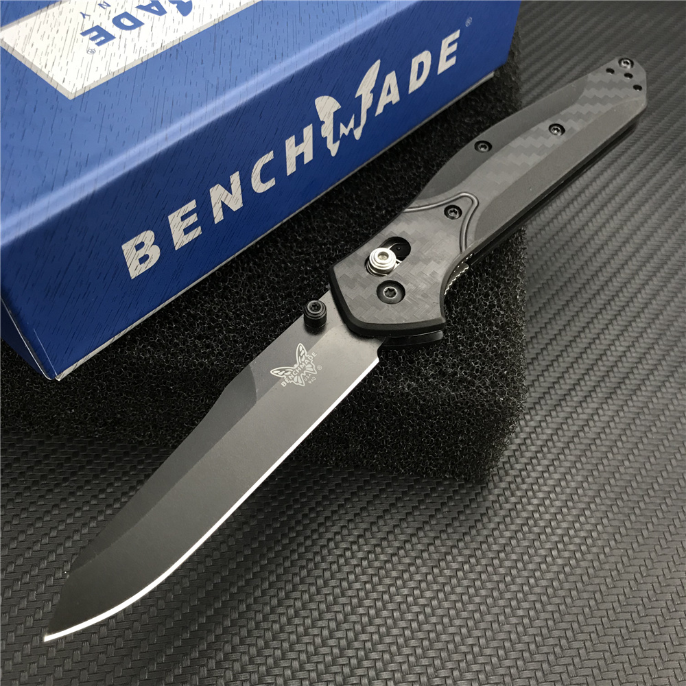 Benchmade 940-1 Osborne Carbon Fiber Folding Knife 3.4" S35V Plain Blade black Nylon wave fiber handles tactical outdoor easy carry pocket hunting survival knives
Benchmade 940-1 Osborne Carbon Fiber Folding Knife 3.4" S35V Plain Blade black Nylon wave fiber handles tactical outdoor easy carry pocket hunting survival knives