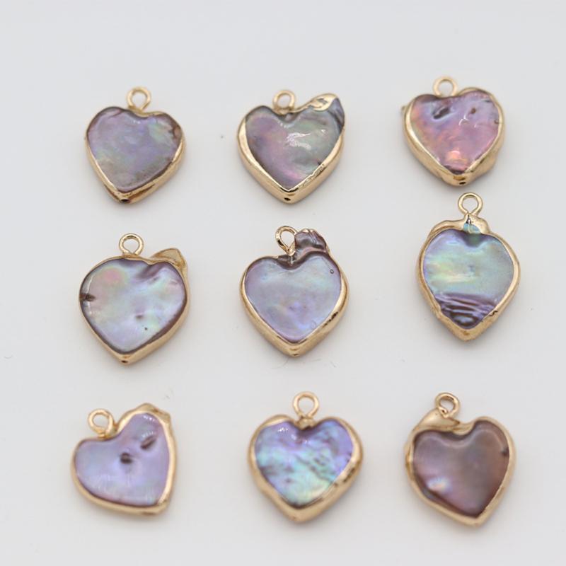 Pendant Necklaces Natural Pearl Heart-shaped Bead Boutique Making DIY Fashion Charm Necklace Bracelet Jewelry Gift 2pcs
Pendant Necklaces Natural Pearl Heart-shaped Bead Boutique Making DIY Fashion Charm Necklace Bracelet Jewelry Gift 2pcs